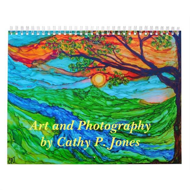 Calendário Arte e fotografia de Cathy P. Jones (Capa)