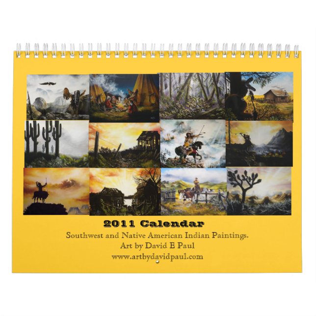 Calendário Arte Indiana 2011 do Sudoeste e Nativo Americano (Capa)
