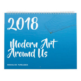 Calendário Arte moderna em nossa volta engraçada personalizáv