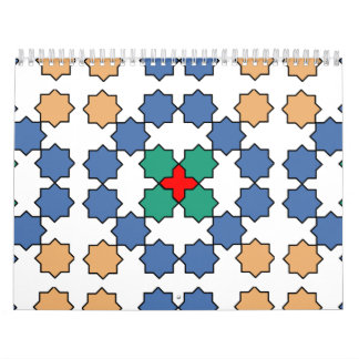 Calendário Arte zelada marroquina