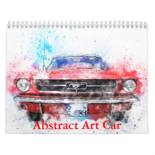 Calendário Artístico de Carros Abstratos