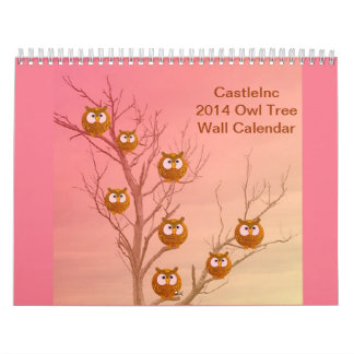 Calendário Árvore 2014 da coruja