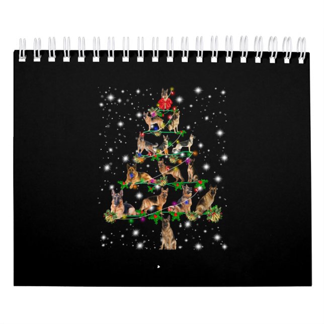 Calendário Árvore De Natal Alemã Abrangida Pela Lâmpada (Capa)