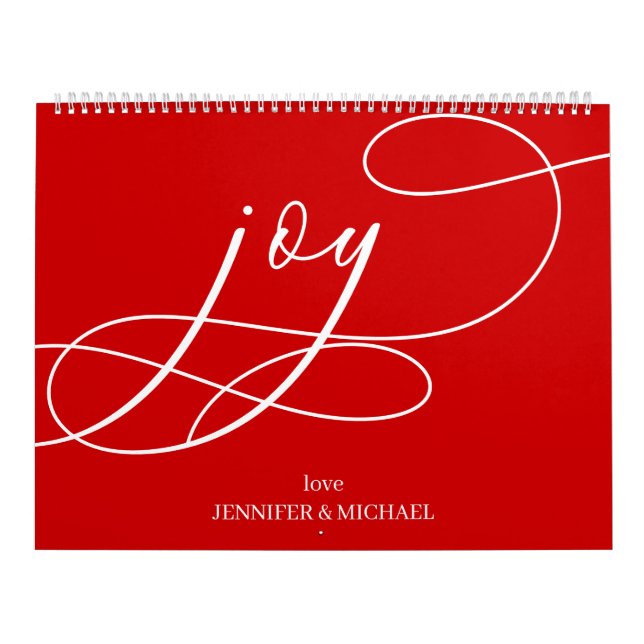 Calendário Árvore de Natal pinheiro simples Minimal Joy (Capa)