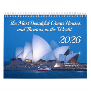 Calendário As Casas de Ópera e Teatros Mais Bonitas 2026