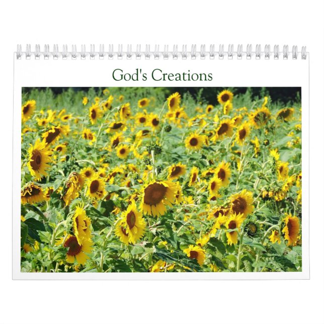 Calendário As criações do deus (Capa)