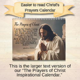 Calendário As Orações de Cristo - Edição de Letra Maior