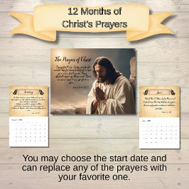 Calendário As Orações de Cristo Inspiradoras