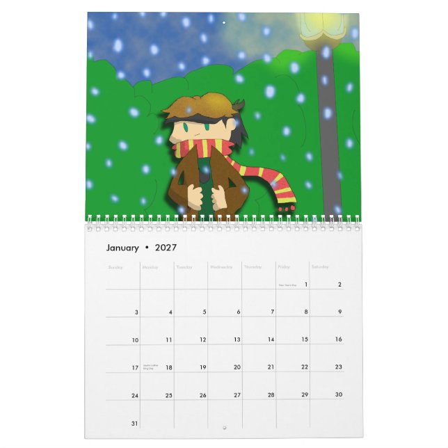 Calendário As RODAS DENTEADAS Calendar 2014 (Jan 2027)