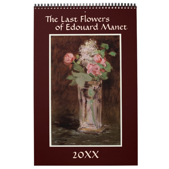 Calendário As últimas flores de Edouard Manet (Capa)