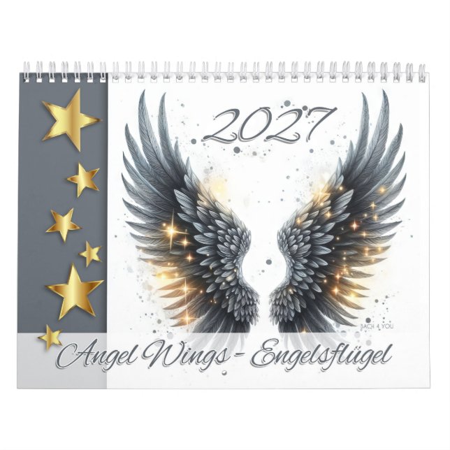 Calendário Asas de Anjo – Engelsflügel 2027 (Capa)
