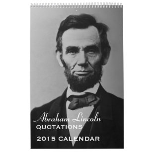 Calendário Aspas Abe Lincoln 2015
