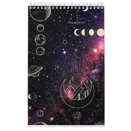 Calendário Astrologia Calender com planetas