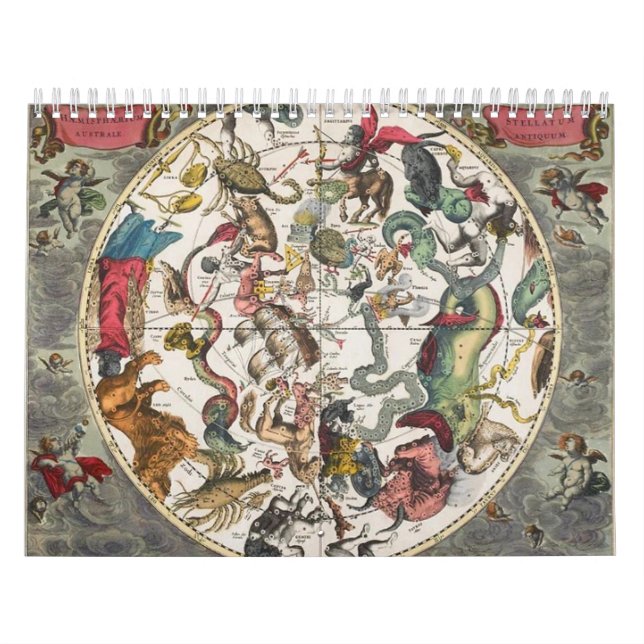 Calendário Astrologia Medieval e Astronomia Zodiac (Capa)