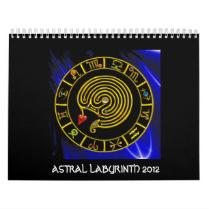 Calendário Astrologia ZODÍACA DOURADA DO GRÁFICO ASTRAL LABYR