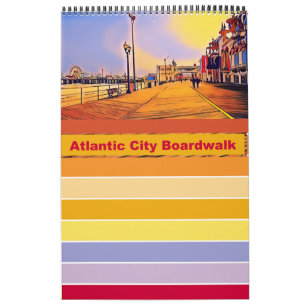 Calendário Atlantic City Boardwalk Pop Art