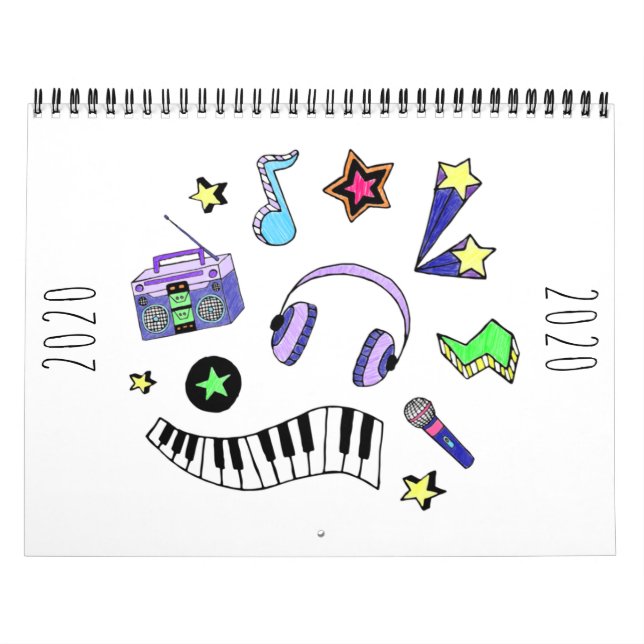 Calendário Aumente a música (Capa)