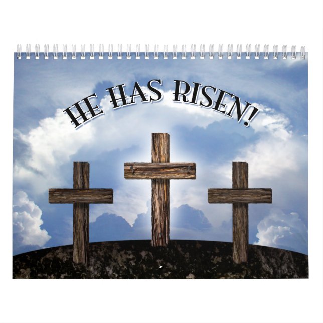 Calendário Aumentou 3 cruzes ásperas (Capa)