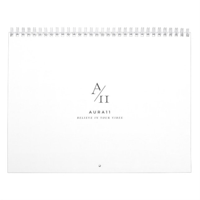 Calendário Aura11 acredite em suas vibrações (Capa)