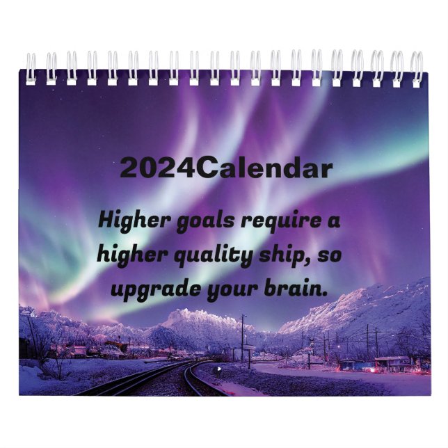 Calendário aurora motivacional 2024 (Capa)