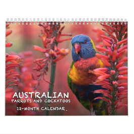 Calendário australiano dos papagaios & dos