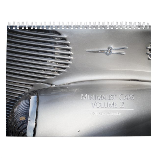 Calendário Automóveis minimalistas Volume 2 (Capa)