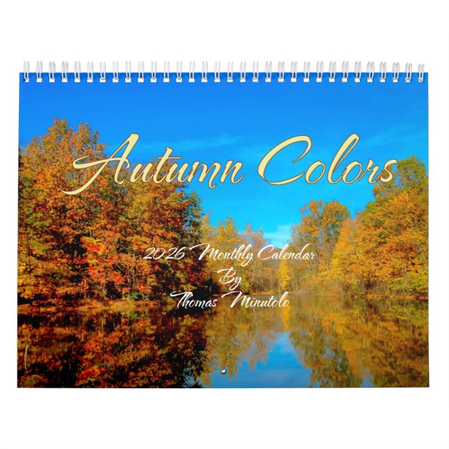 Calendário Autumn Colors 2026 Calendar De Thomas Minutolo (Capa)