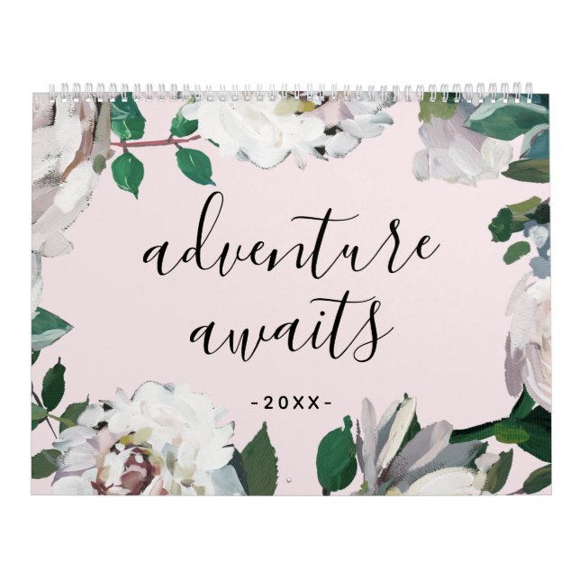 Calendário Aventura aguarda a Blush e a foto floral branca (Capa)