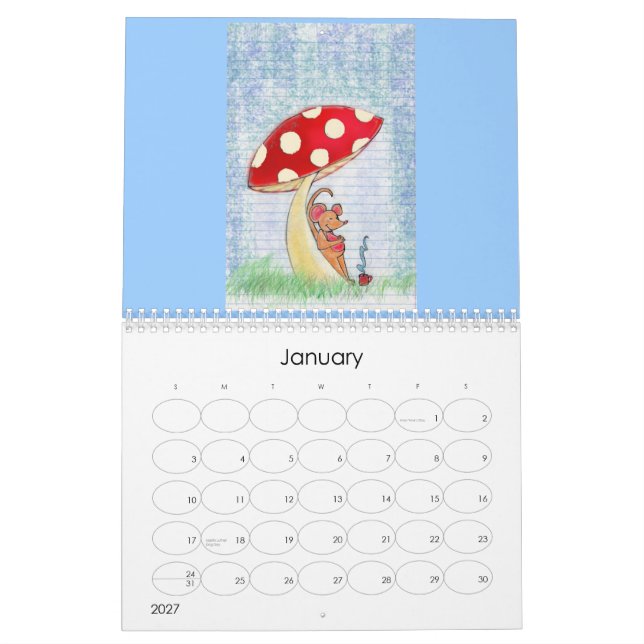 Calendário Aventuras da dobra despreocupada (Jan 2027)