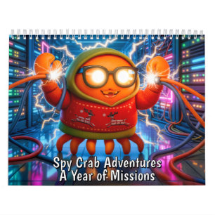Calendário Aventuras do Caranguejo Espião – Um Ano de Missões