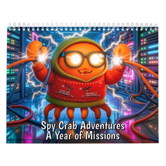 Calendário Aventuras do Caranguejo Espião – Um Ano de Missões (Capa)