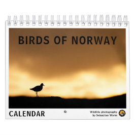 Calendário Aves da Noruega em 2026