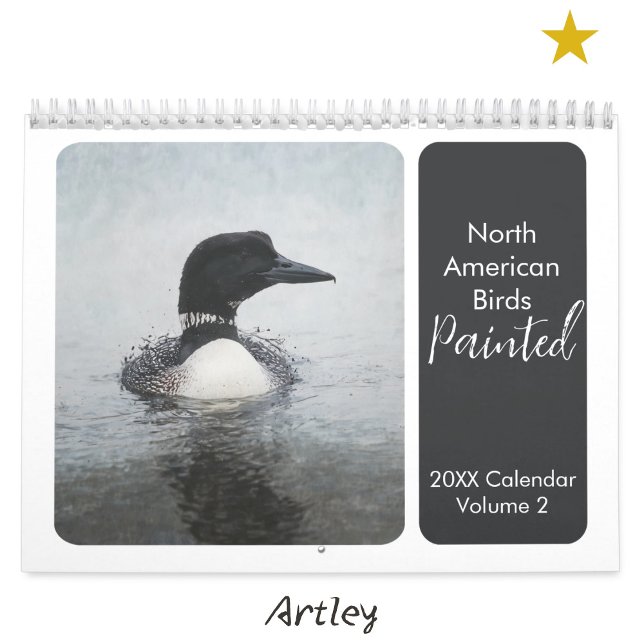 Calendário Aves Pintadas Norte-Americanas, Aves Selvagens (Criador carregado)