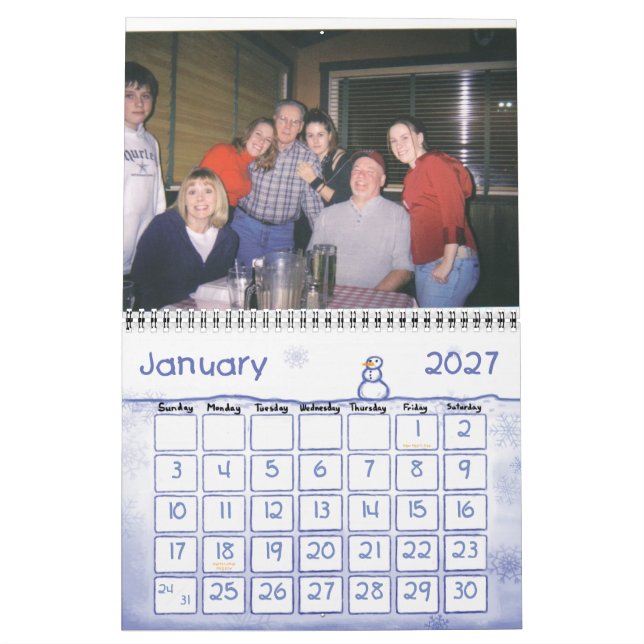 Calendário Avô e vovó, 2007 (Jan 2027)