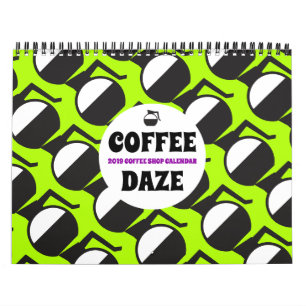 Calendário Azar de café: Personalização de Pop de Arte de