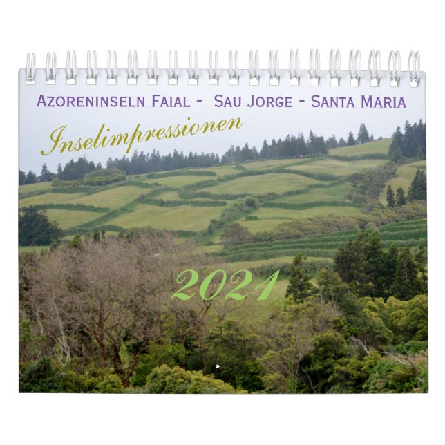 Calendário Azoren für Ferien (Capa)