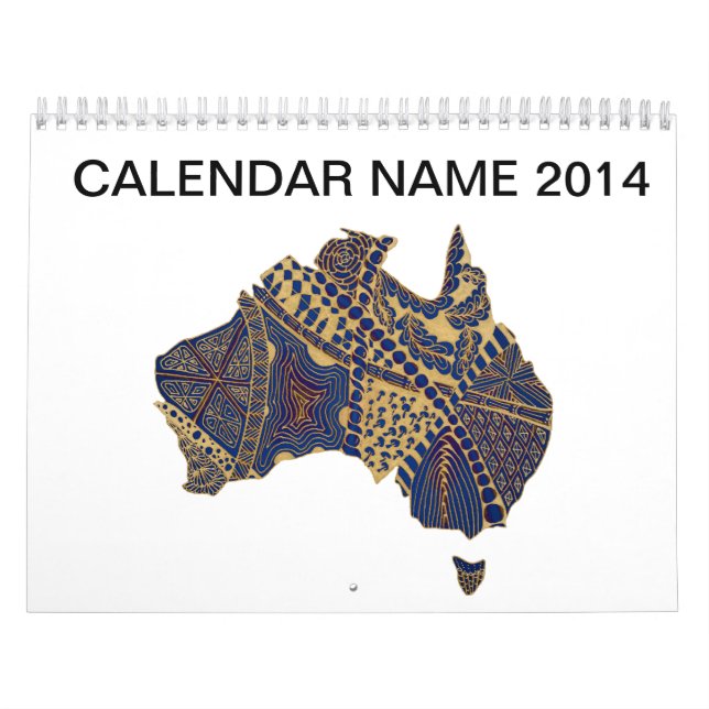Calendário Azul-bronzeado-do-rabo-australiano (Capa)