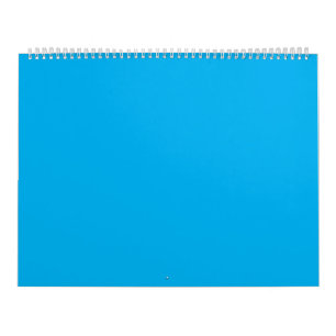 Calendário Azul de Denim, Azul de Fonte,Água-viva