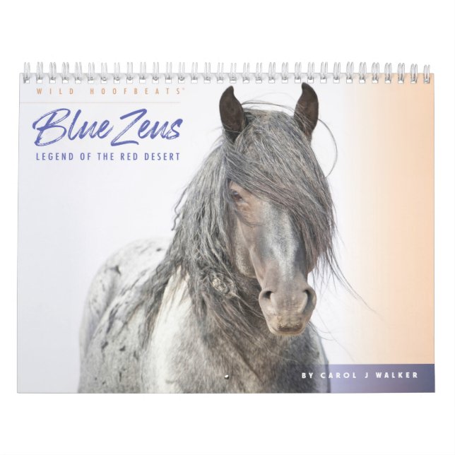 Calendário Azul Zeus Wild Horse (Capa)