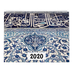 Calendário Azulejos Vintage iznik