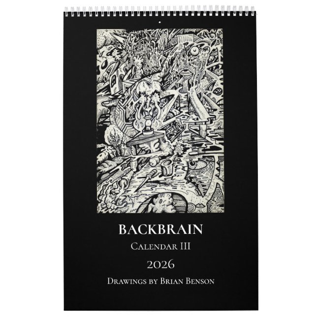 Calendário Backbrain Calendar III 2026 (Single Page) (Capa)