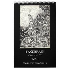 Calendário Backbrain Calendar VI, 2026, Single Page