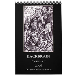 Calendário Backbrain II 2026 (Página Única, Médio)