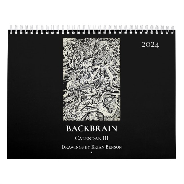 Calendário Backbrain III 2024 (Página Dupla) (Capa)