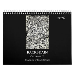 Calendário Backbrain III 2026 (Duas Páginas)