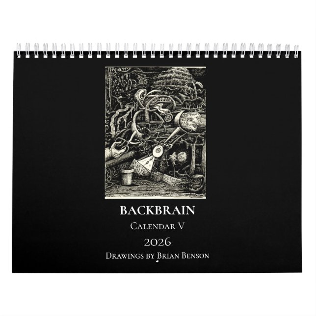 Calendário Backbrain V, 2026, Dupla Página, Médio (Capa)