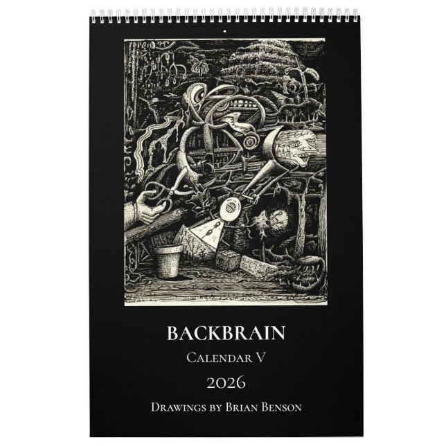 Calendário Backbrain V, 2026, Página Única (Capa)