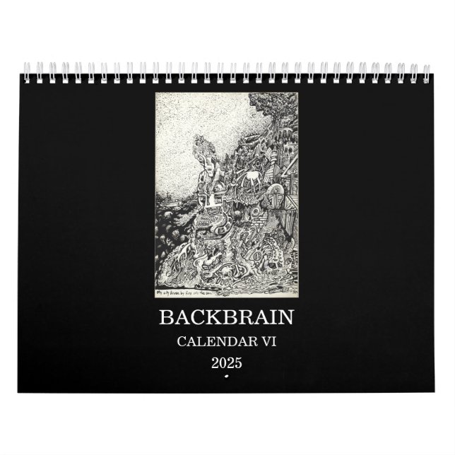 Calendário Backbrain VI, 2025, Duas Páginas (Capa)