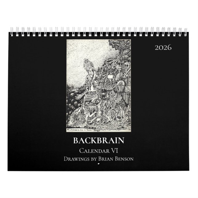Calendário Backbrain VI, 2026, Dupla Página (Capa)