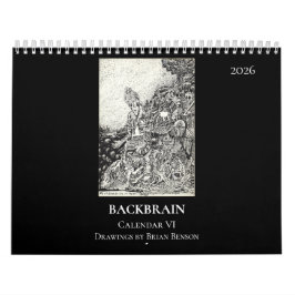 Calendário Backbrain VI, 2026, Dupla Página